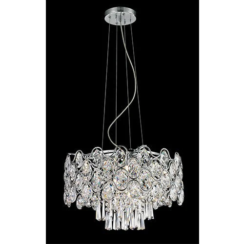Chrome Nine-Light Pendant - Image 1