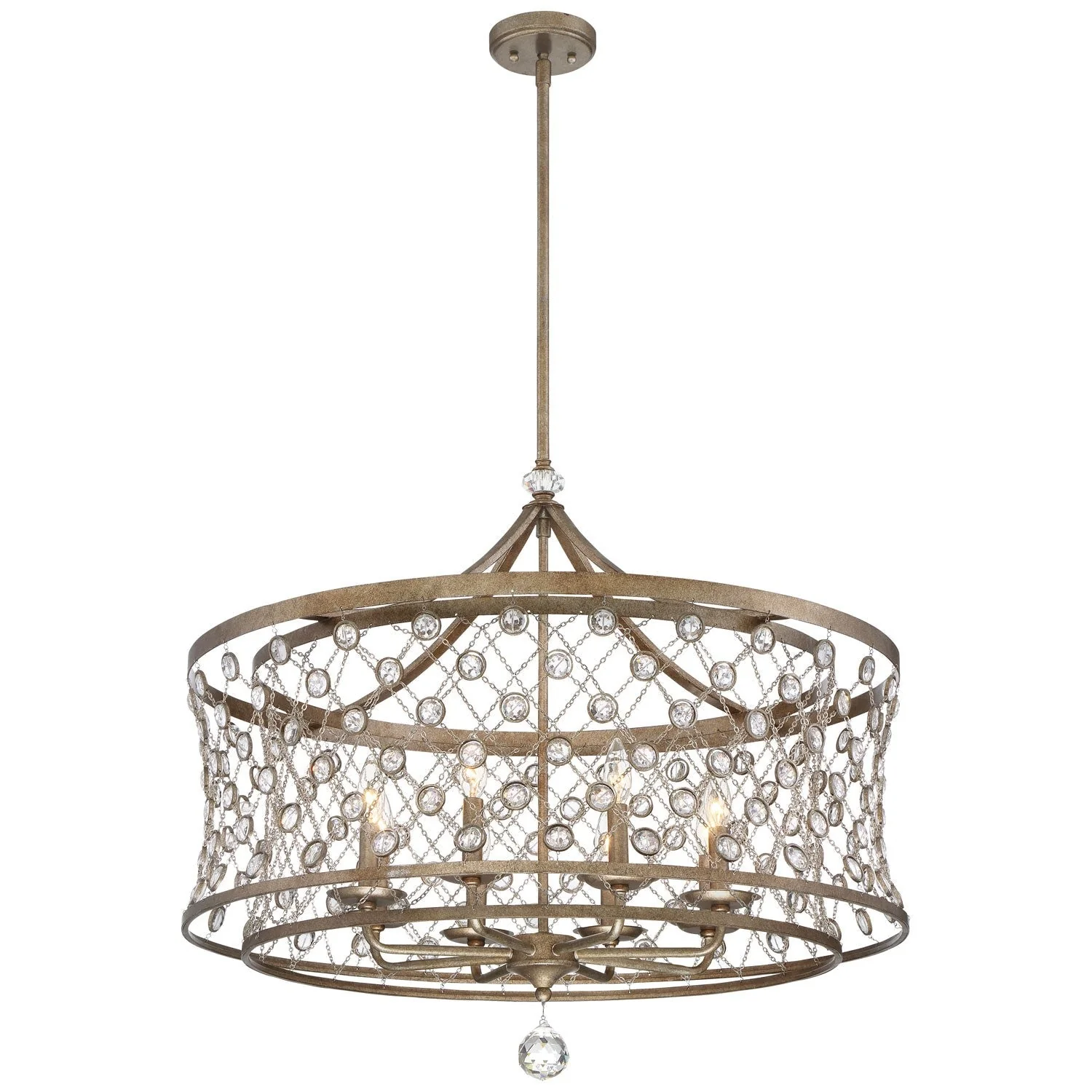 Vel Catena Arcadian Gold Eight-Light Pendant - Image 1