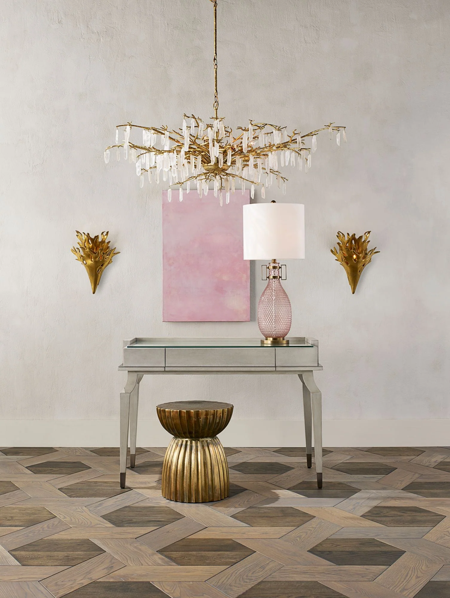 Forest Dawn 60 1/4" Wide 8-Light Gold and Crystal Chandelier - Image 1