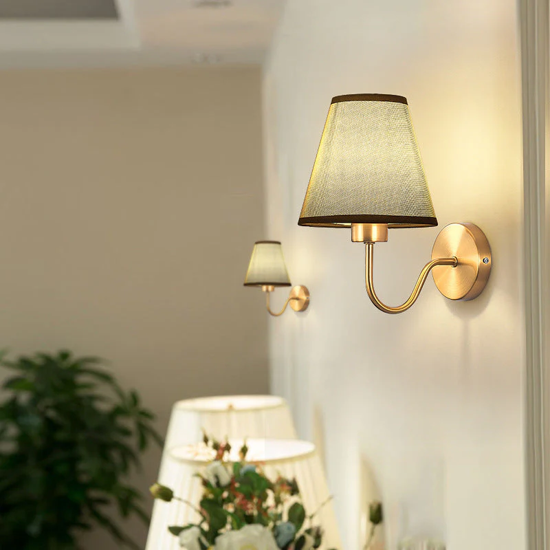 Modern Fabric Wall Lamp – Bedroom, Bedside & Hotel Corridor Light - Image 2