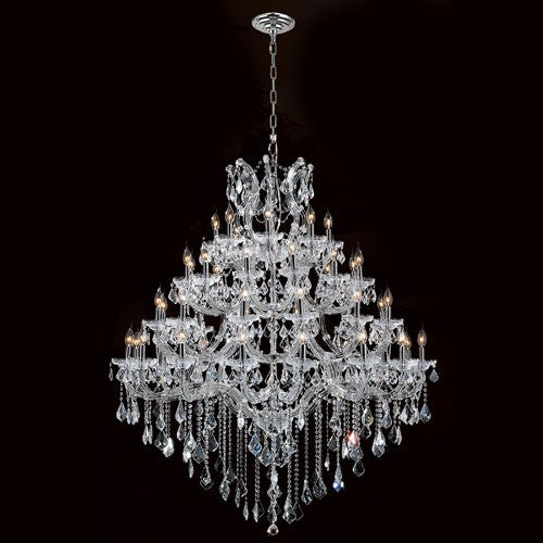 Maria Theresa Chandelier 49-Light Chrome Finish with Clear-Crystals Chandelier - Image 1