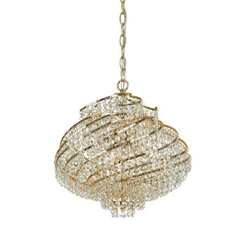 Gold Plated Four-Light Mini Chandelier by Elements - Image 1