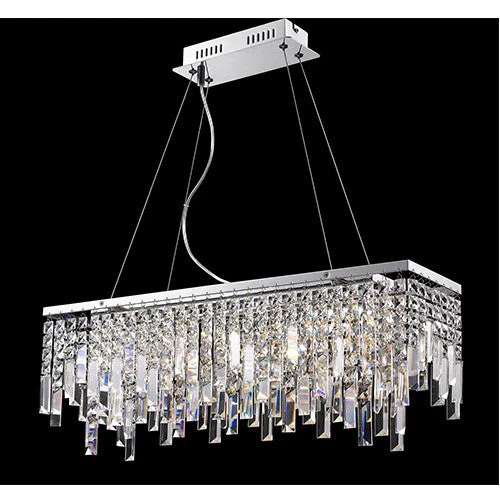 Chrome 26.5-Inch Wide Six-Light Pendant - Image 1