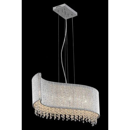 Five-Light Chandelier with Elegant Cut Crystal - Image 1