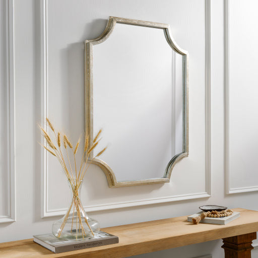 Surya Wall Decor & Mirrors Joslyn Modern Wall Mirror Silver Finish JSL-002 - Image 1