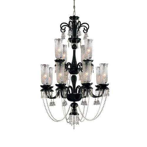 Mariah Black Twelve-Light Chandelier - Image 1