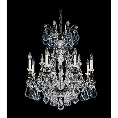 Versailles French Nine-Light Chandelier with Clear Hand Cut Crystal - Image 1
