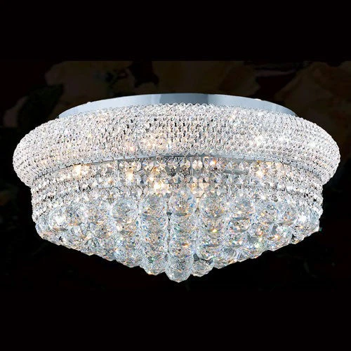 Corp Empire 10-Light Chrome Finish with Clear-Crystals Ceiling-Light - Image 1