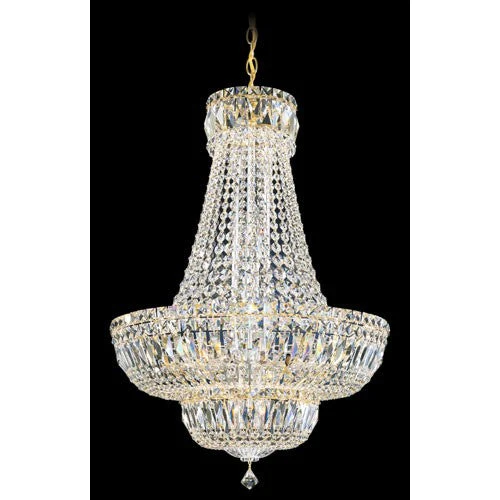 Crystal Deluxe Gold 20-Light Clear Spectra Crystal Pendant, 21W x 31H x 21D - Image 1