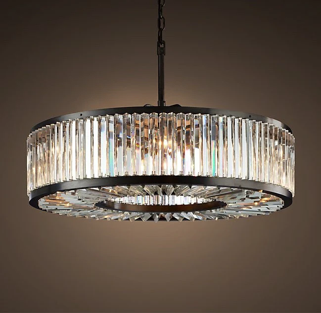 Modern style 10 lights luxurious round crystal chandelier - Image 1