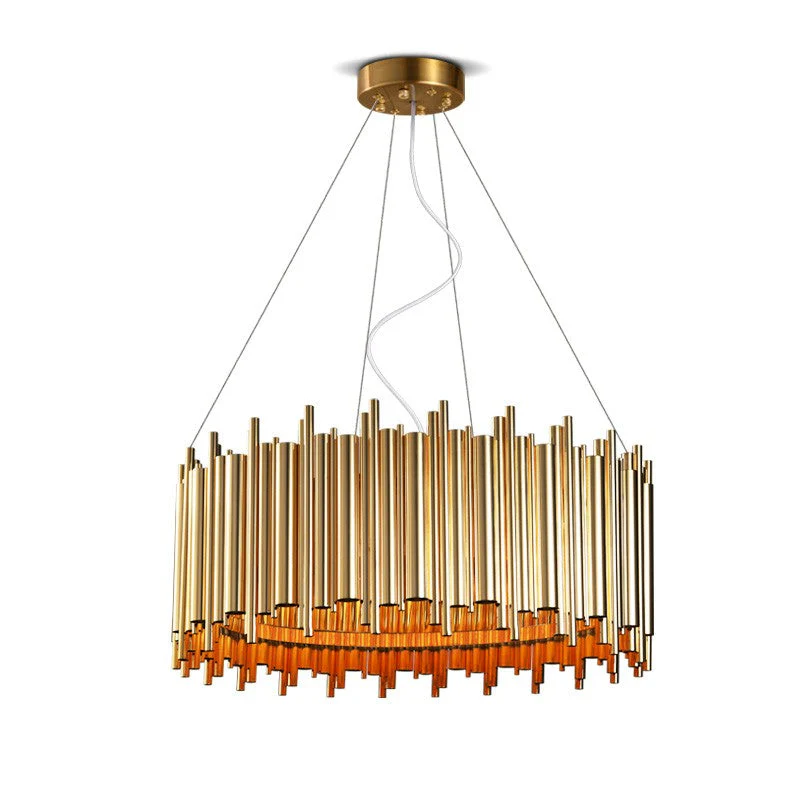 Modern minimalist atmosphere of the atmosphere iron ring chandeliers - Image 1