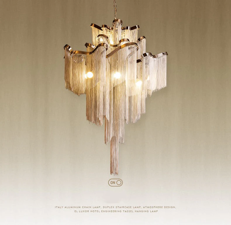 Modern European small luxury hotel lobby crystal chandelier II - Image 1
