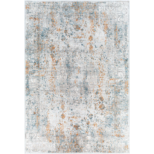 Surya Rugs Carmel Collection Taupe, Blue, Mustard, Off White & Light Gray Area Rug CRL-2317 - Image 1
