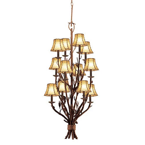 Ponderosa 12-Light Three Tier Foyer Pendant - Image 1