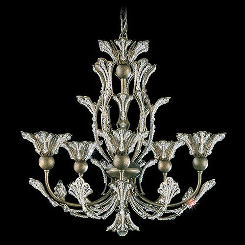 Rivendell Bronze Umber Five-Light Chandelier with Clear Swarovski Element Crystal - Image 1