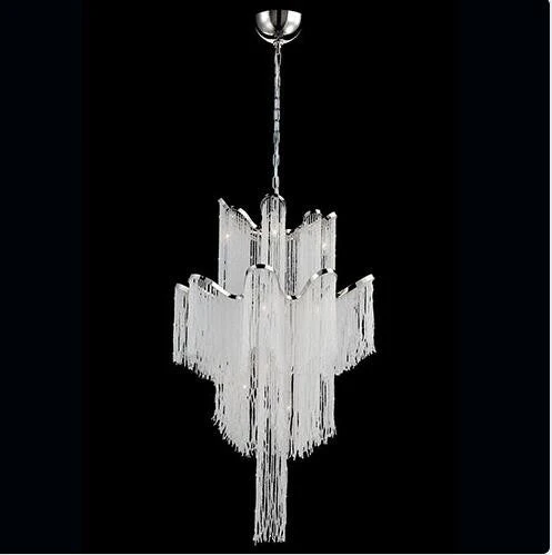 Nickel 12-Light 23.5-Inch Wide Chandelier with Clear Crystal - Image 1