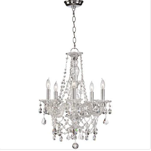 Five-Light Chrome Chandelier - Image 1
