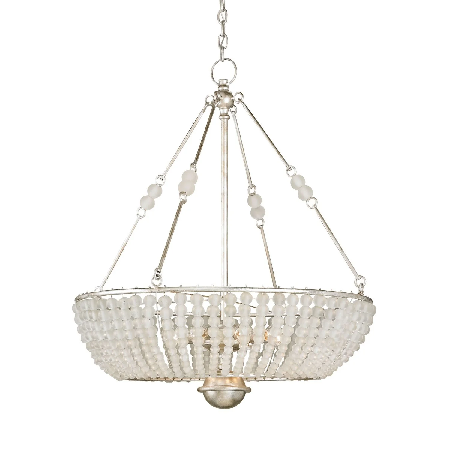 Silver Granello 30-Inch Eight-Light Pendant - Image 1
