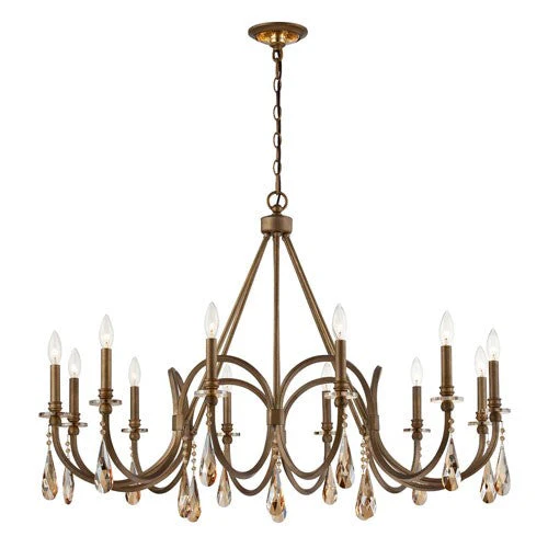 Padova Bronze 12 Light Chandelier - Image 1