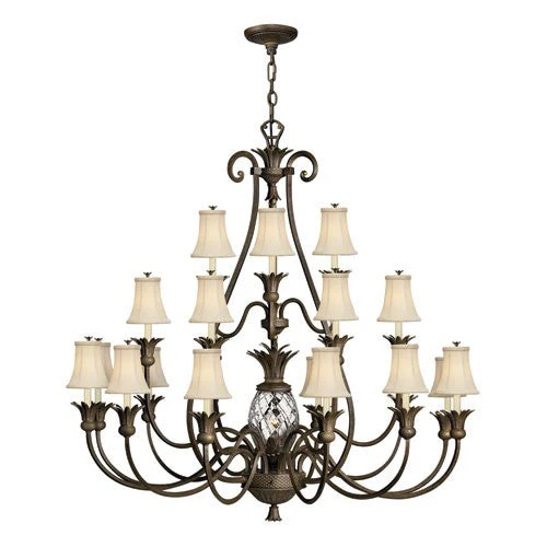 Plantation Pearl Bronze Twenty-Two Light Chandelier - Image 1