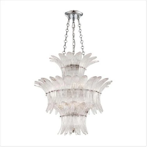 Chrome / Clear Seven Light Chandelier - Image 1