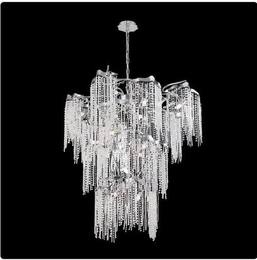 Chrome 40-Inch 19-Light Chandelier - Image 1