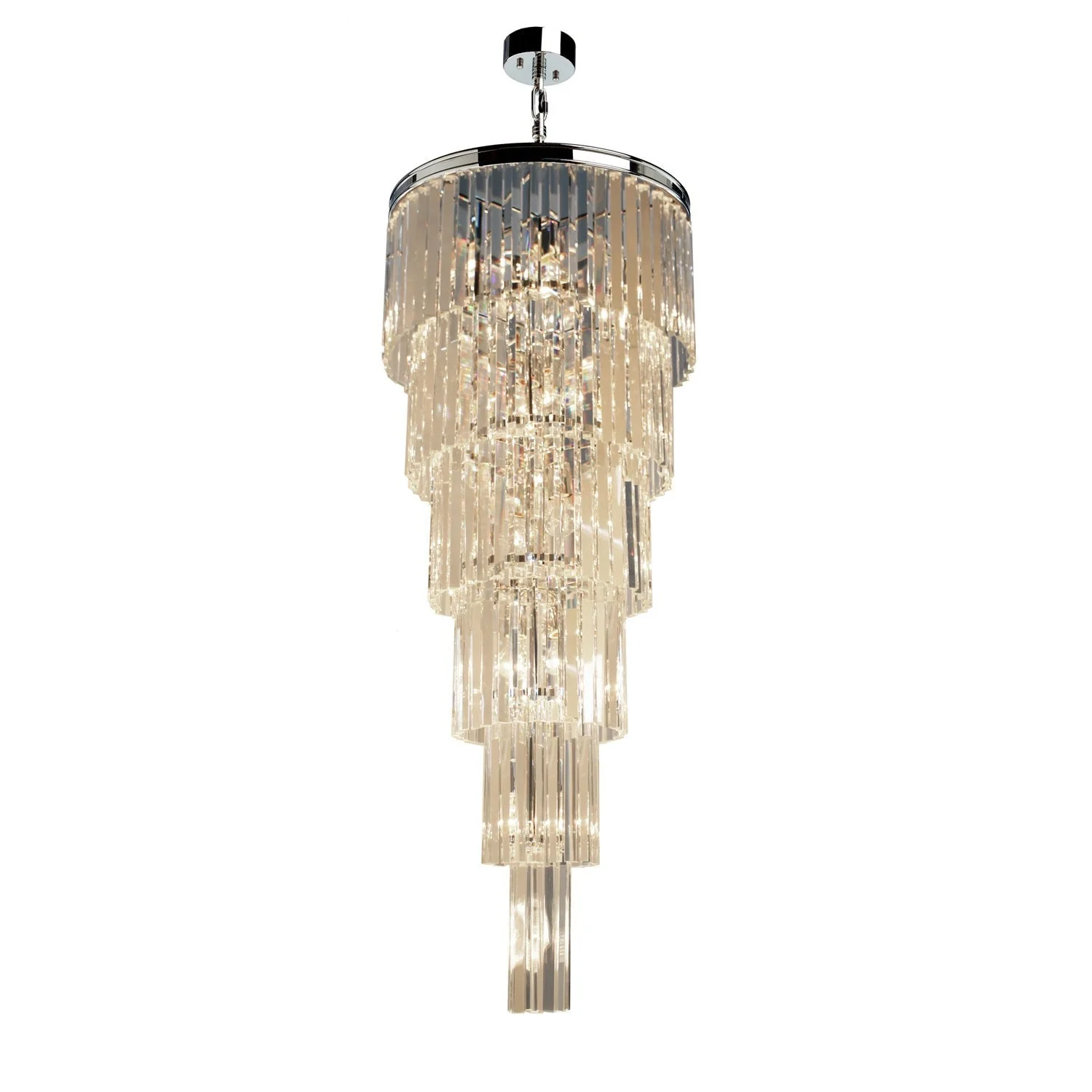 Chrome 17-Light Pendant - Image 1