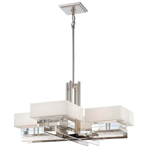 Eden Roe Polished Nickel Eight-Light Chandelier - Image 1