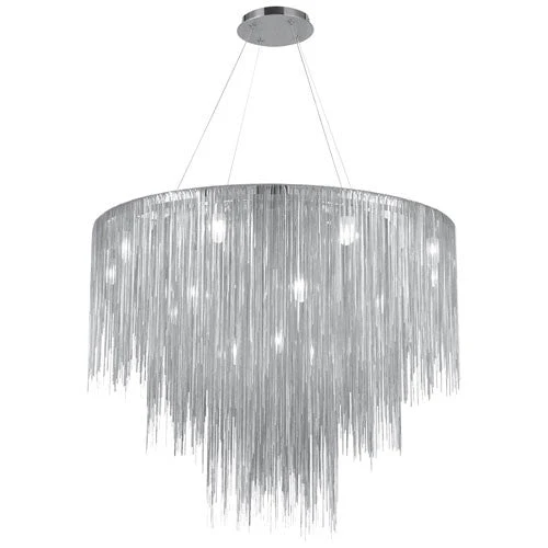 Fountain Blvd. Polished Nickel 18-Light Chandelier - Image 1