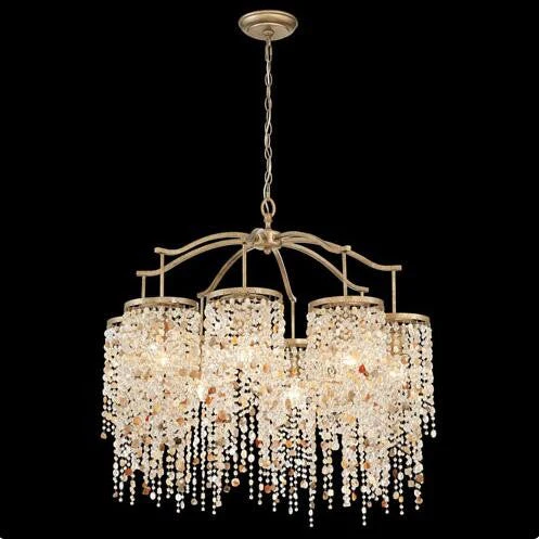 Silver Eight-Light Chandelier - Image 1