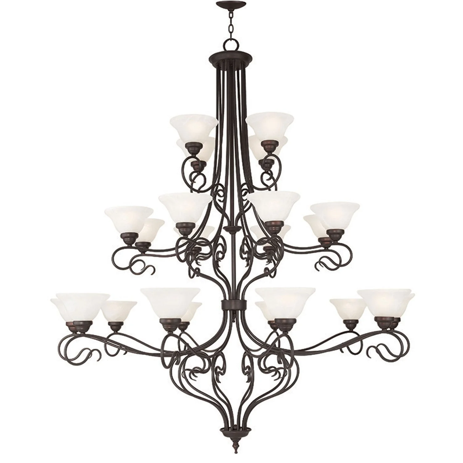 Coronado Bronze 56-Inch 22-Light Grand Foyer Chandelier - Image 1