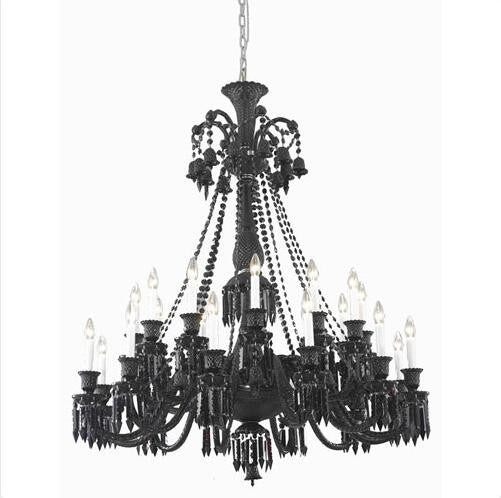 Black 24 Light 50-in Chandelier - Image 1