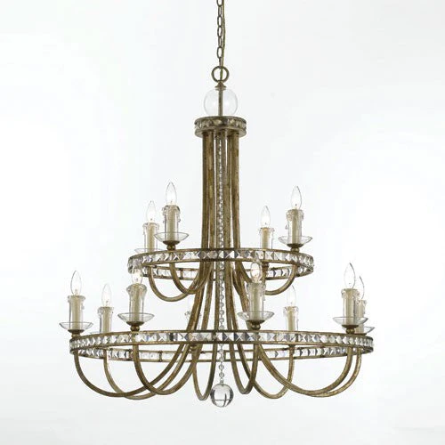 Candice Olson Aristocrat Soft Gold Twelve-Light Chandelier by Candice Olson - Image 1