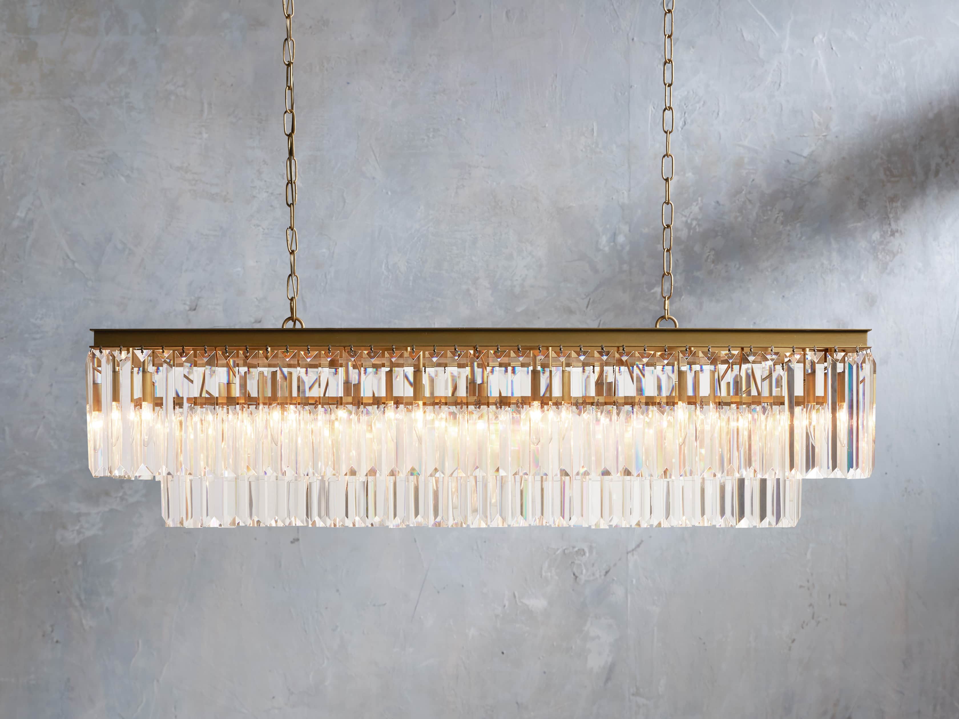 Leyland Tiered Rectangular Chandelier - Image 1