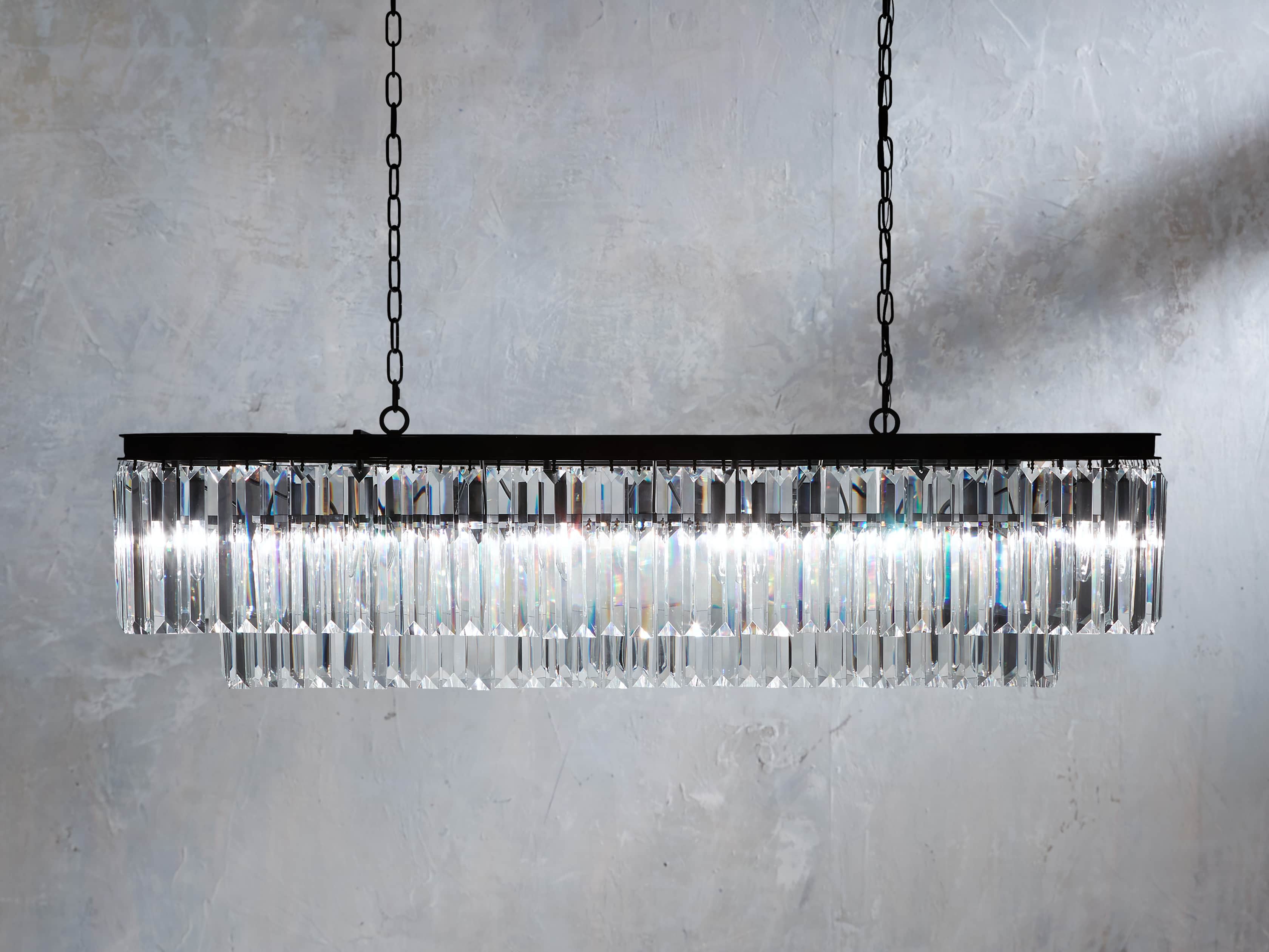 Leyland Tiered Rectangular Chandelier - Image 2