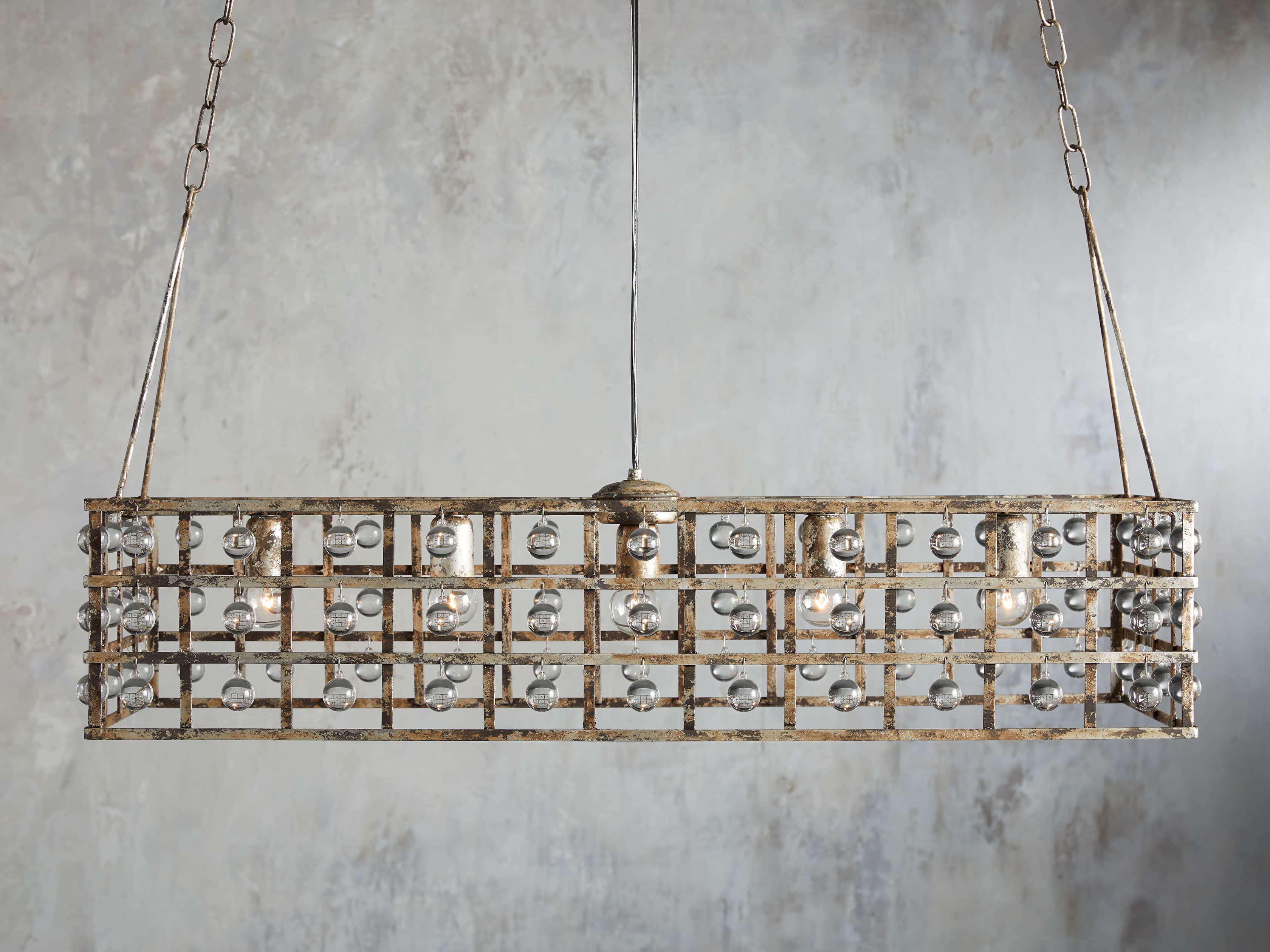 La Cage 41" Rectangular Chandelier - Image 1