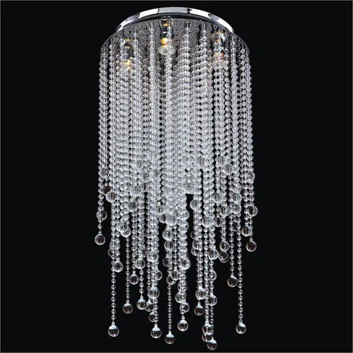 Crystal Rain Crystal Five Light Flush Mount - Image 1