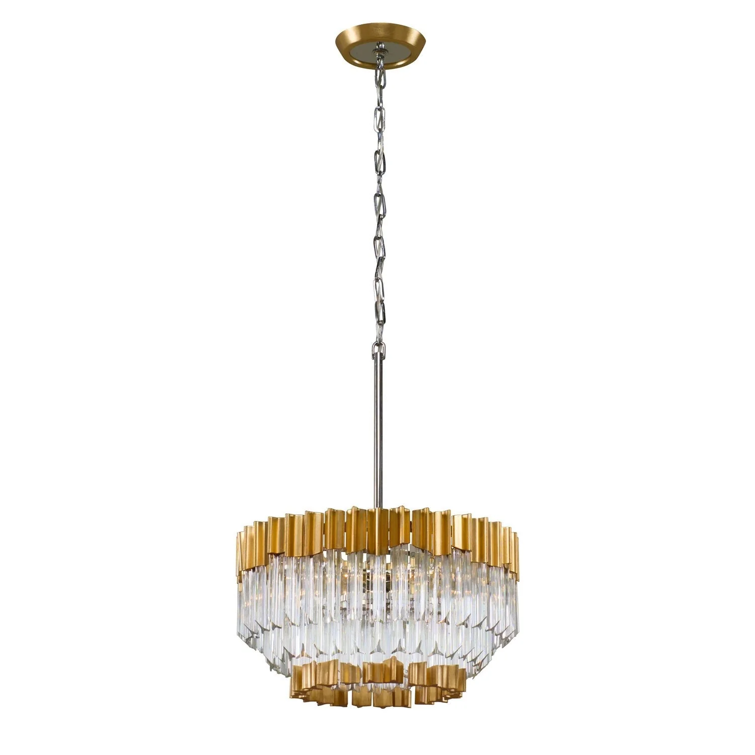 Gold Leaf Five-Light Pendant - Image 1