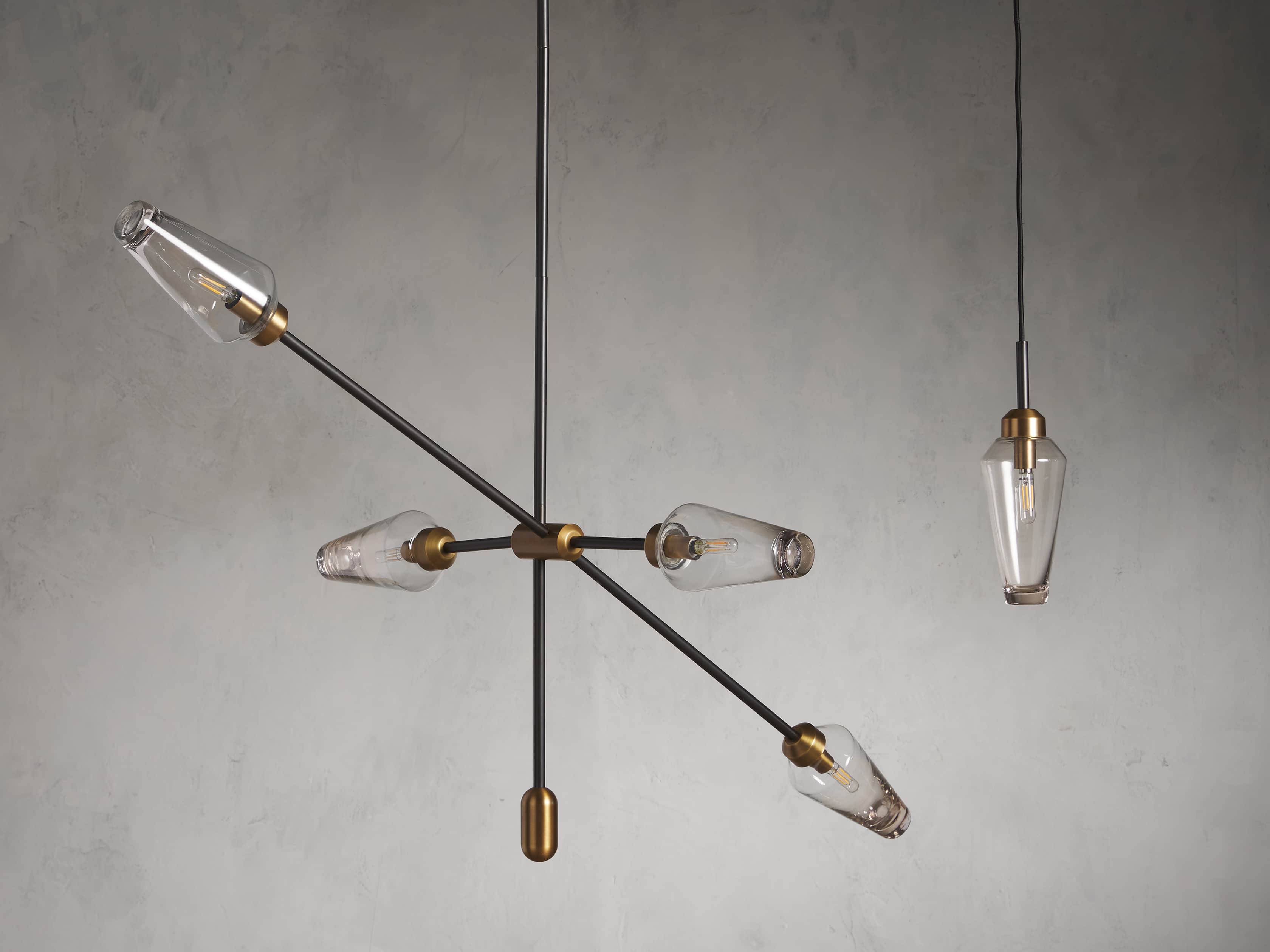 Arrow Bronze Chandelier - Image 3