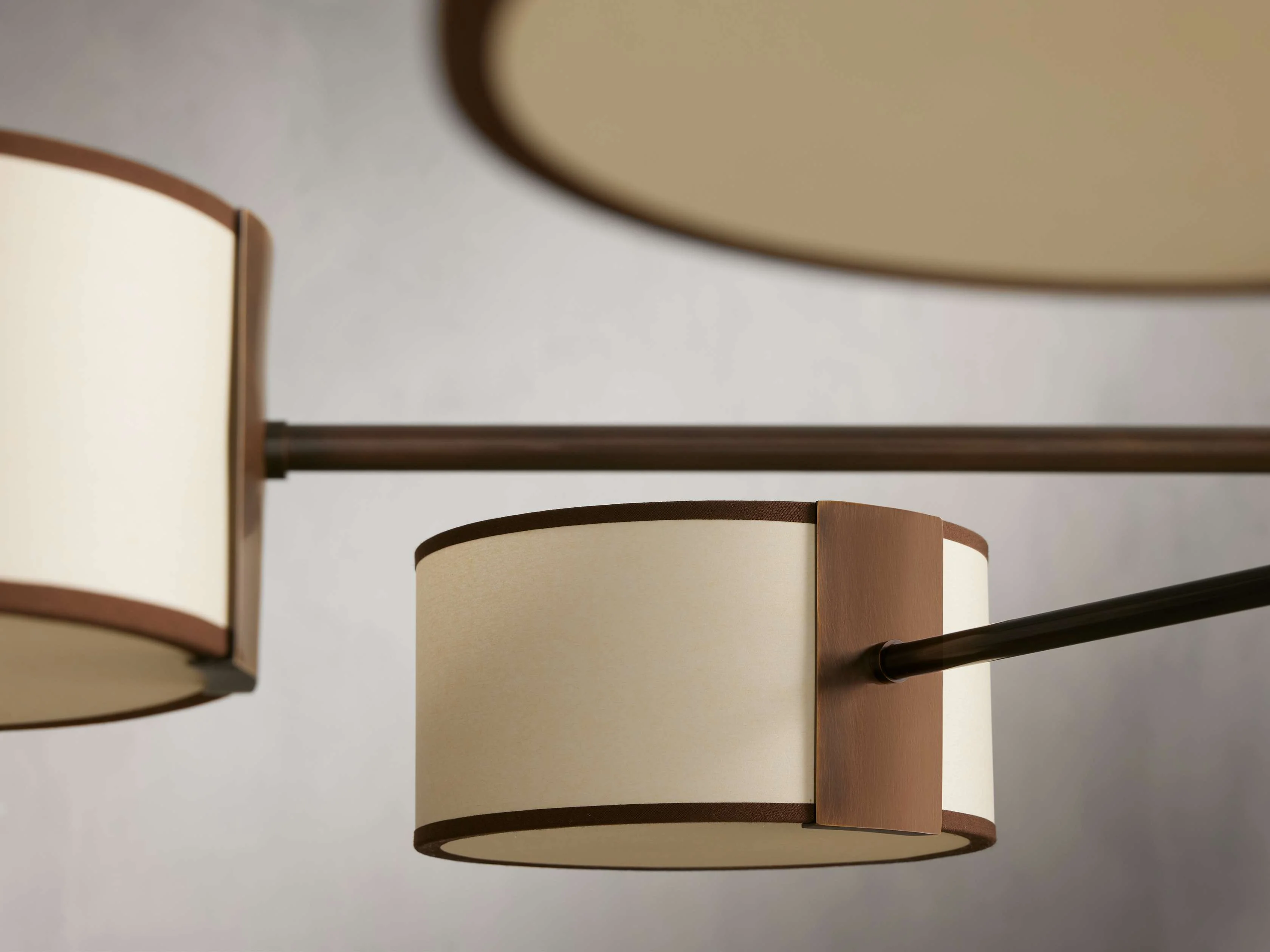 Daphne 48" Round Chandelier in Ecru - Image 3