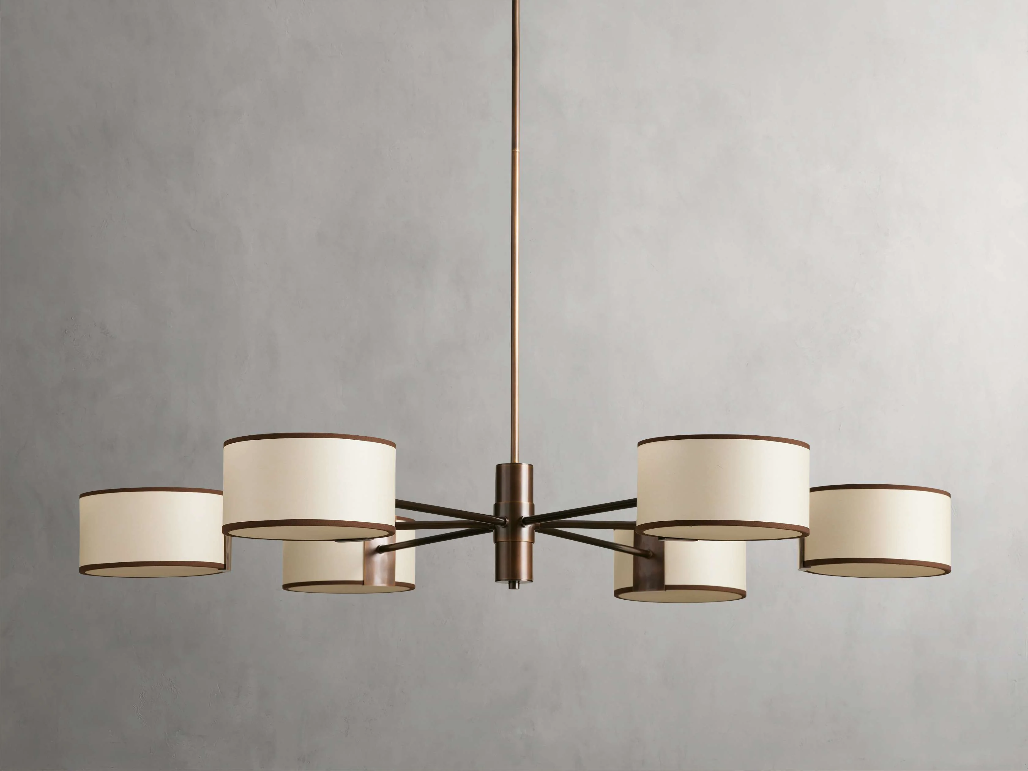 Daphne 48" Round Chandelier in Ecru - Image 2