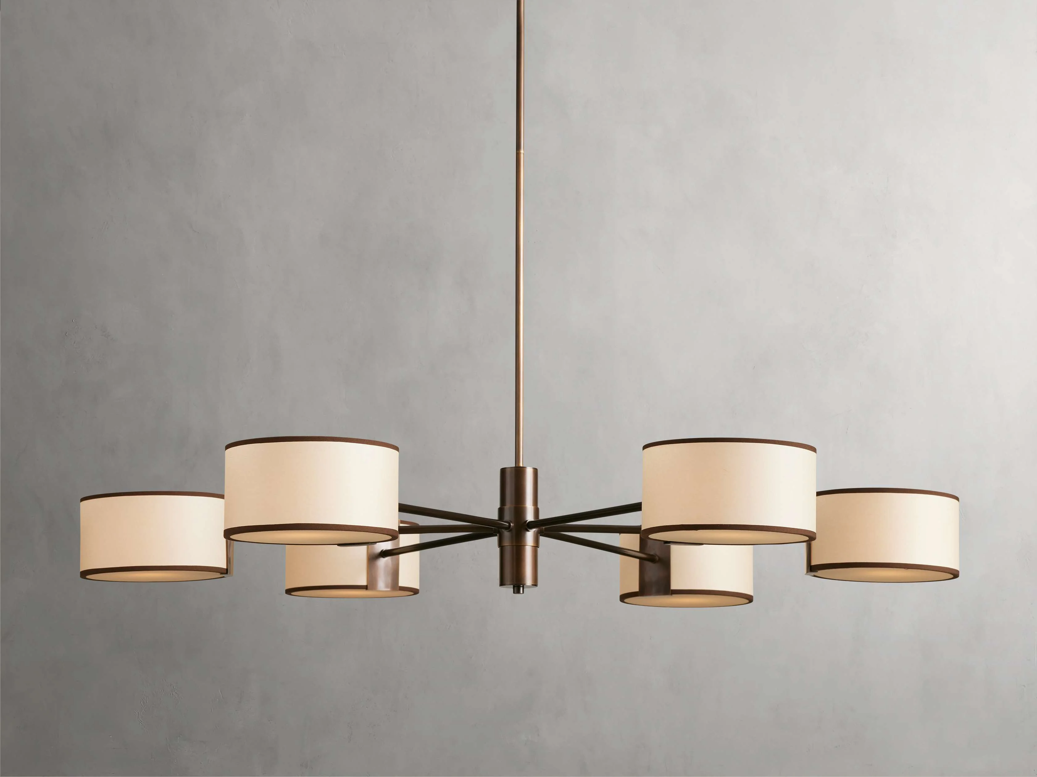 Daphne 48" Round Chandelier in Ecru - Image 1