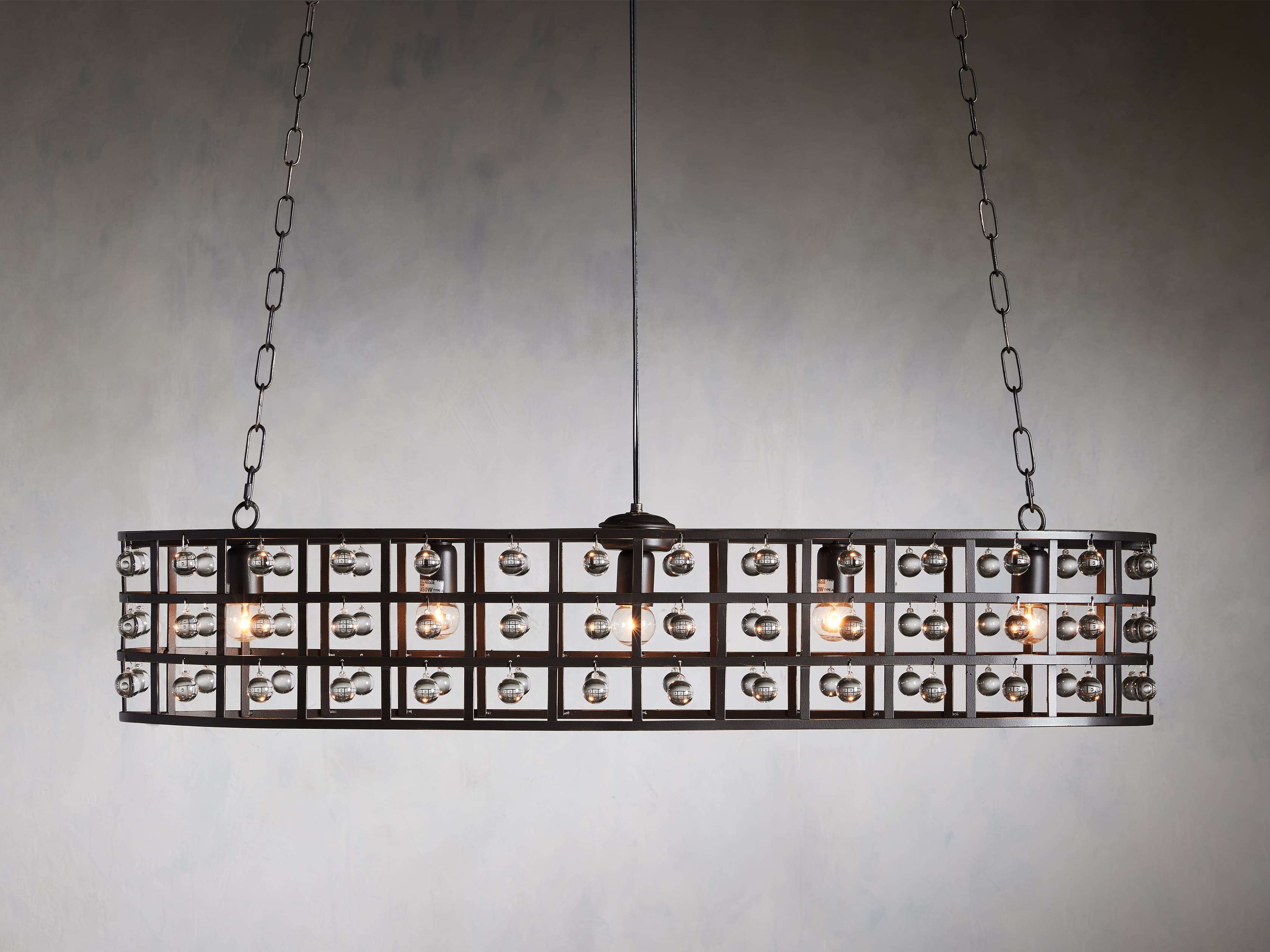 La Cage Oval Chandelier - Image 1