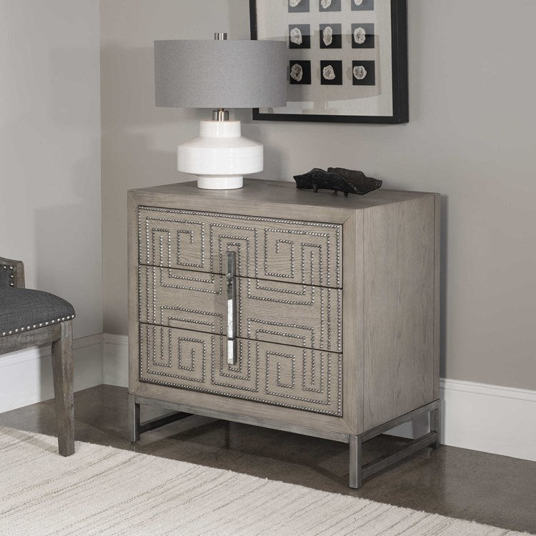 Uttermost Devya Modern 3 Drawer Accent Chest - Image 3