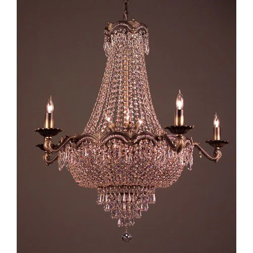 Roman Bronze Eight-Light Chandelier - Image 1