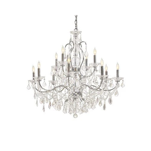 Crystal Twelve-Light Chandelier - Image 1
