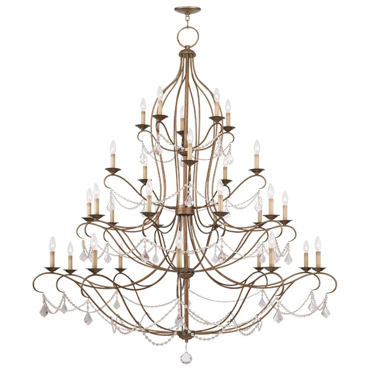 Chesterfield Gold Leaf 30 Light Chandelier - Image 1
