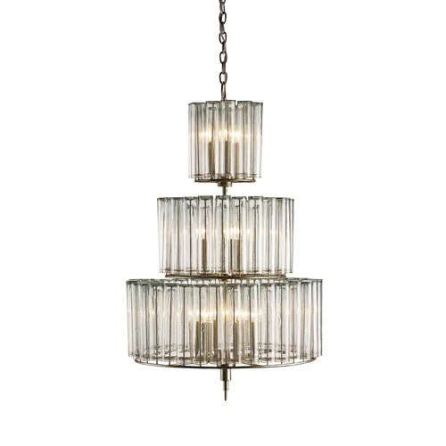 Bevilacqua Silver Leaf 12-Light Chandelier - Image 1