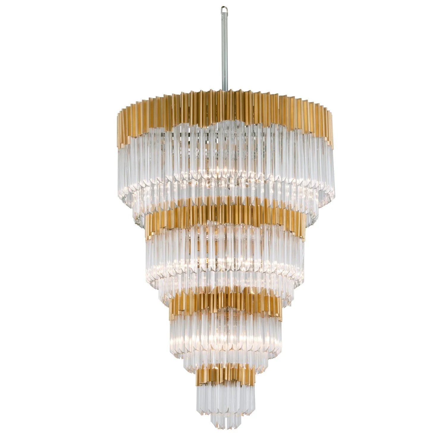 Gold Leaf Seventeen-Light Pendant - Image 1