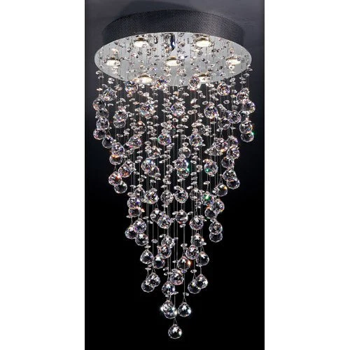 Chrome Seven-Light Pendant - Image 1